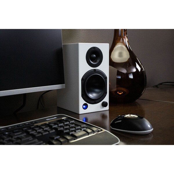 Main product image for Dayton Audio M4 Powered Speaker Pair Matte White300-461